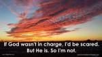 God is in charge